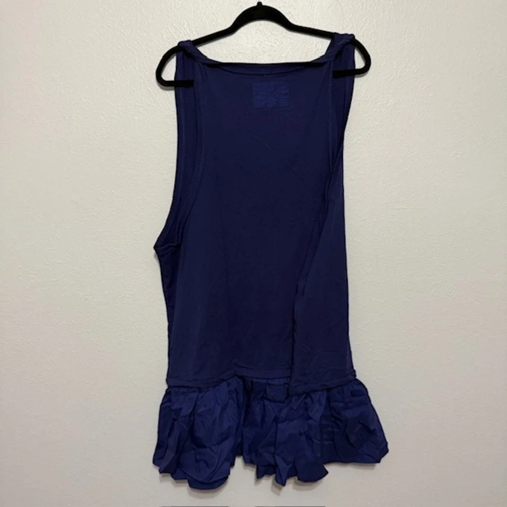 Daily Practice by Anthropologie Lane Line Graphic Mini Dress Navy Blue 95 Sporty